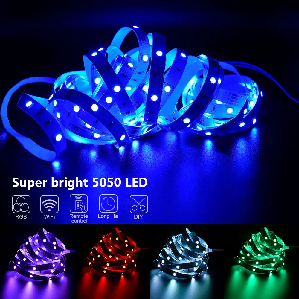 WLAN LED Streifen mit App&Musiksteuerung – Bunte RGB Lichter