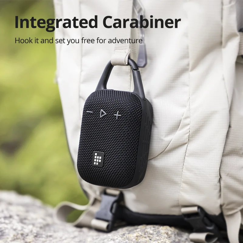 Tronsmart Mirtune H1 Speaker Portable Wireless Speaker with Hook, IPX7 Waterproof, 20H Playtime, for Camping, Outdoor