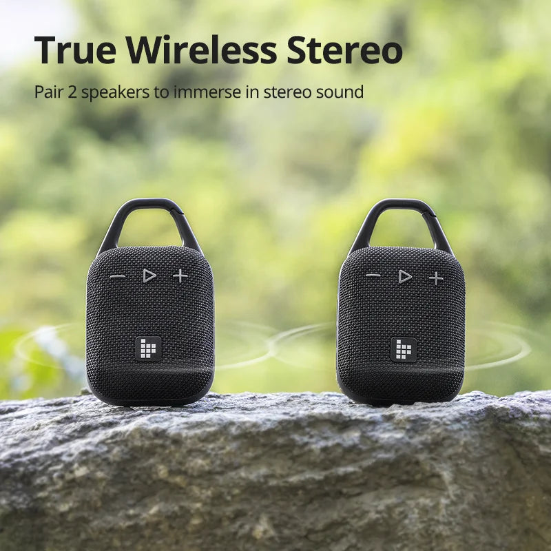 Tronsmart Mirtune H1 Speaker Portable Wireless Speaker with Hook, IPX7 Waterproof, 20H Playtime, for Camping, Outdoor