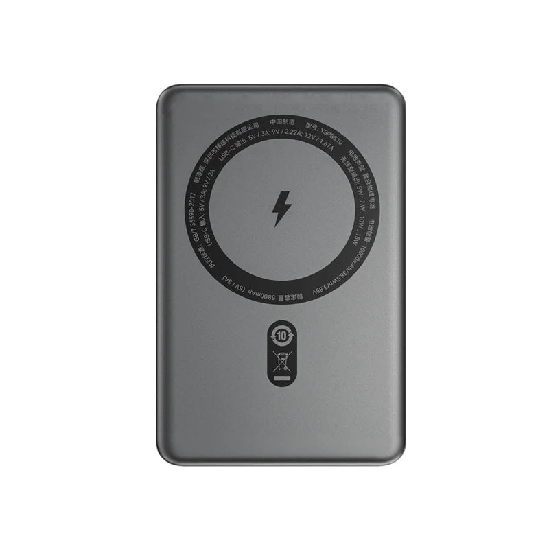 Magnetische Powerbank 10000mAh MOVESPEED S10 – 20W Fast Charge, Wireless für iPhone & Samsung