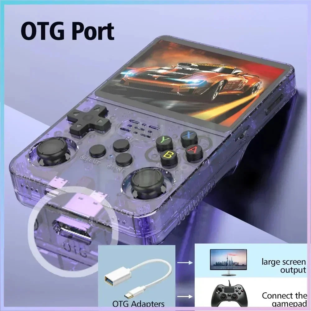R36S Retro Handheld Game Console – 3.5” IPS Screen, Linux, 128GB mit 15.000 Spielen